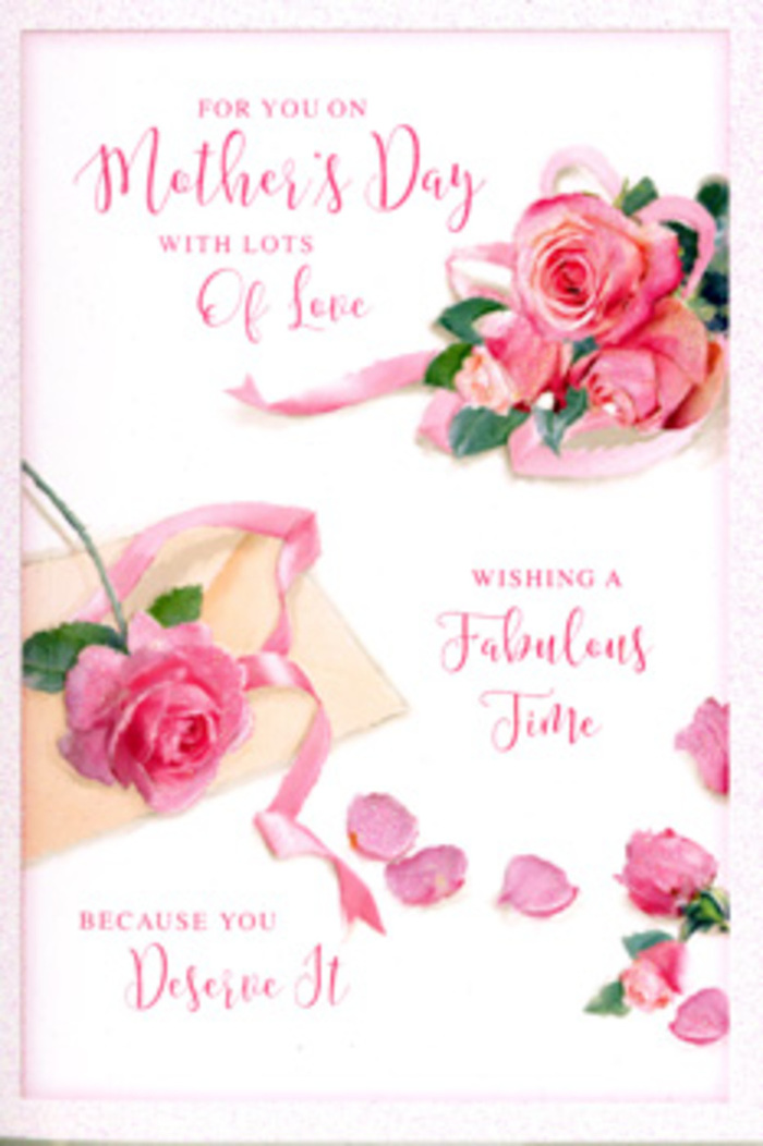 In this illustration of a Mother's Day card, the layout feels as carefully considered as a hand-tied bouquet prepared at Marylebone Florist, with each rose and petal positioned to convey softness and grace. The focal point is a trio of prominent pink roses, fully open and luxuriant, their petals forming layered rosettes that transition from a nearly white blush at the outer edges to a rich, romantic pink towards the centres. These blooms appear velvety and full of life, their subtle shadows giving the sense of real flowers gently resting on the card's pale surface. Around the main cluster, smaller rose heads and loose petals are scattered with a light, confetti-like touch, suggesting celebration and affection, much like the festive feel around Marylebone High Street on a sunny weekend. A pastel ribbon weaves through the composition, its soft curves and delicate sheen reminiscent of the finishing touches used to tie a Mother's Day bouquet before it is hand-delivered around W1. The background is kept simple and light, allowing the flowers and ribbon to take centre stage, while the gentle, diffused lighting adds a warm, intimate atmosphere, as though the card were placed near a bright window overlooking a quiet Marylebone mews. Across this floral scene, a flowing, hand-written style of calligraphy delivers a heartfelt message to Mum, its elegant loops and curves echoing the natural forms of the petals. The overall effect is one of peaceful celebration and deep gratitude, an image that feels perfectly suited to accompany a fresh arrangement being carried up a townhouse staircase to surprise a cherished mother in Marylebone.